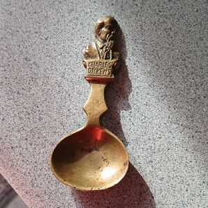 BRASS Charles Dickens Decorative Collectible Spoon